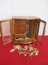 Estate Jewelry Box-As Found with Contents