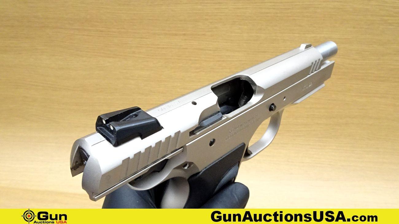 TANFOGLIO WITNESS .38 Cal. APPEARS UNFIRED Pistol. Excellent. 4.5" Barrel. Semi Auto All Stainless S
