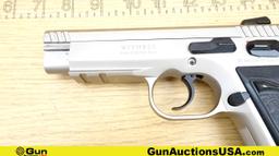TANFOGLIO WITNESS .38 Cal. APPEARS UNFIRED Pistol. Excellent. 4.5" Barrel. Semi Auto All Stainless S
