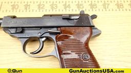 MAUSER WERKE P.38 9MM LUGER WAFFEN STAMPED Pistol. Very Good. 4 7/8" Barrel. Shiny Bore, Tight Actio