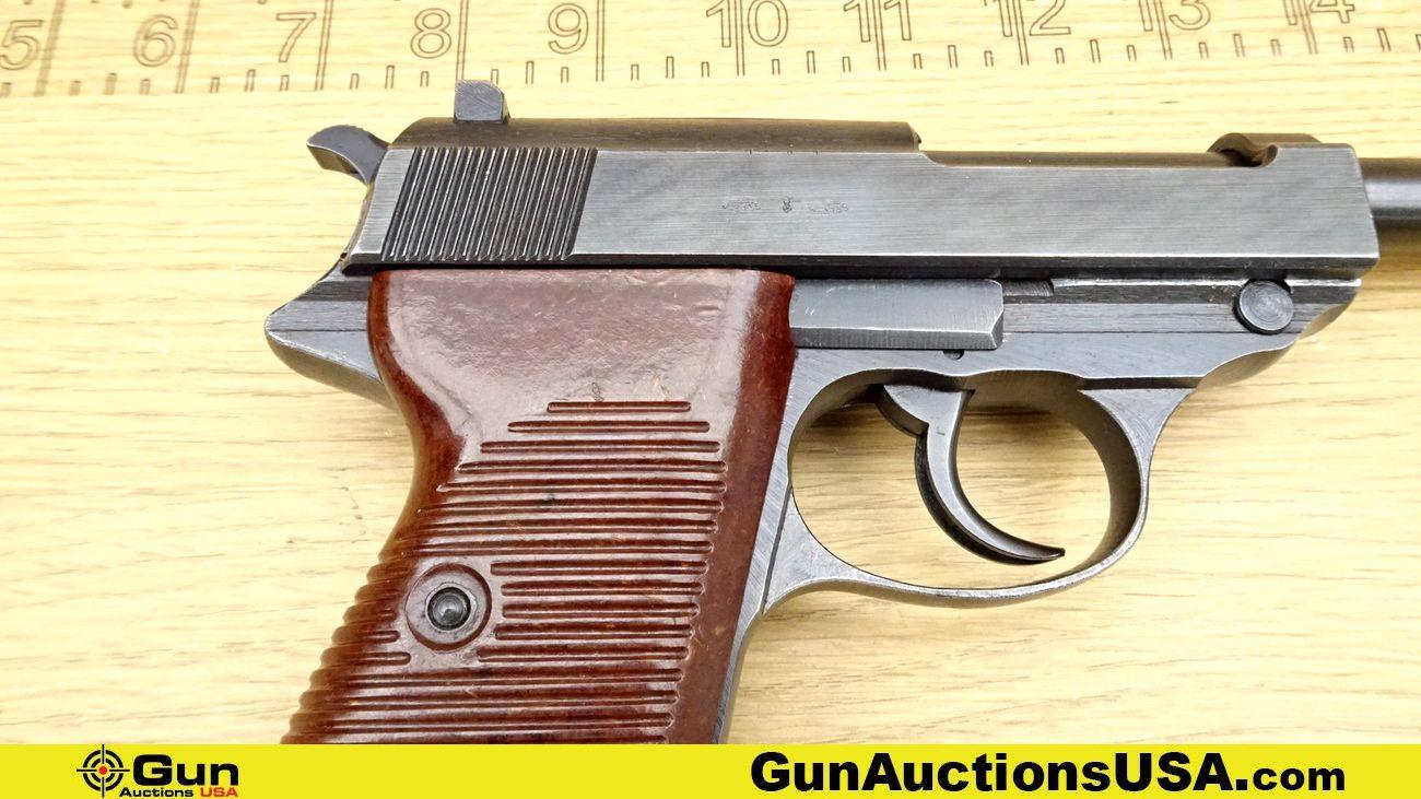 MAUSER WERKE P.38 9MM LUGER WAFFEN STAMPED Pistol. Very Good. 4 7/8" Barrel. Shiny Bore, Tight Actio