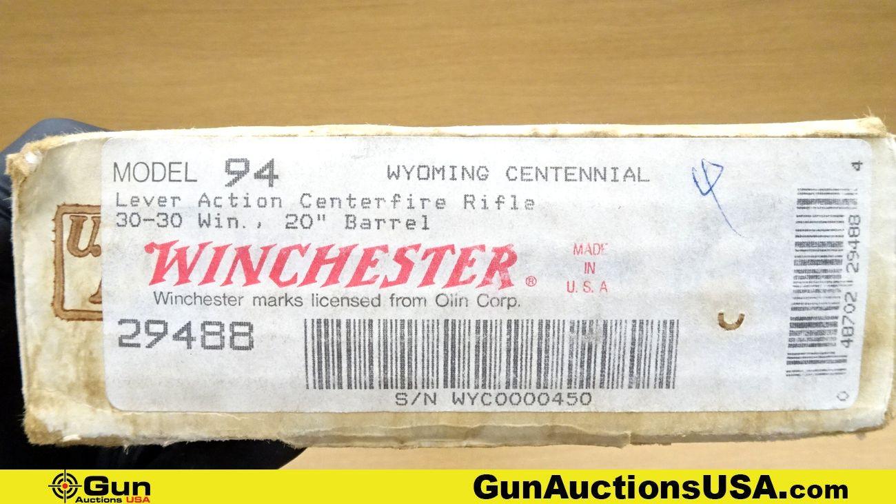 Winchester 94AE WYOMING CENTENNIAL 30-30 WIN 94AE WYOMING CENTENNIAL Rifle. Like New. 20" Barrel. Le