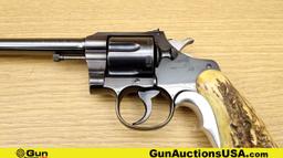 COLT OFFICERS MODEL .38 Cal. COLLECTOR'S Revolver. Good Condition. 6" Barrel. Shiny Bore, Tight Acti