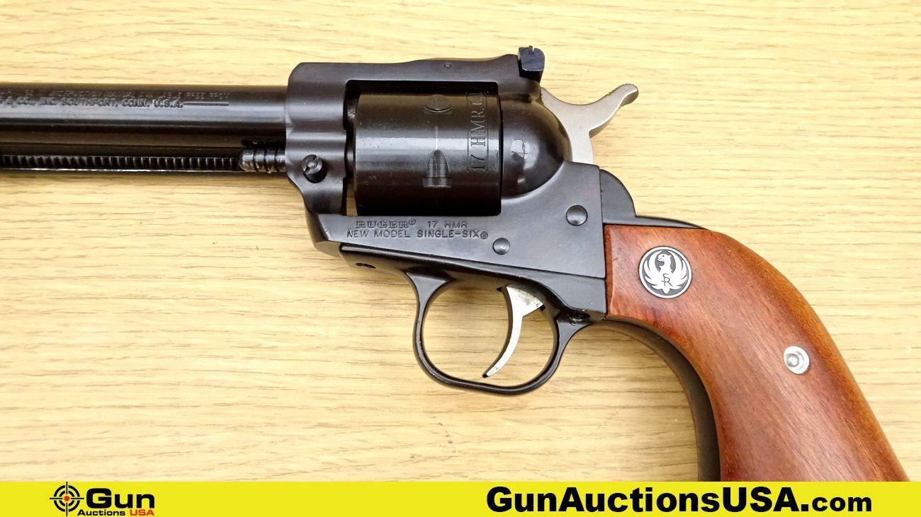 Ruger NEW MODEL SINGLE-SIX .17 HMR APPEARS UNFIRED Revolver. Very Good. 6.5" Barrel. Shiny Bore, Tig
