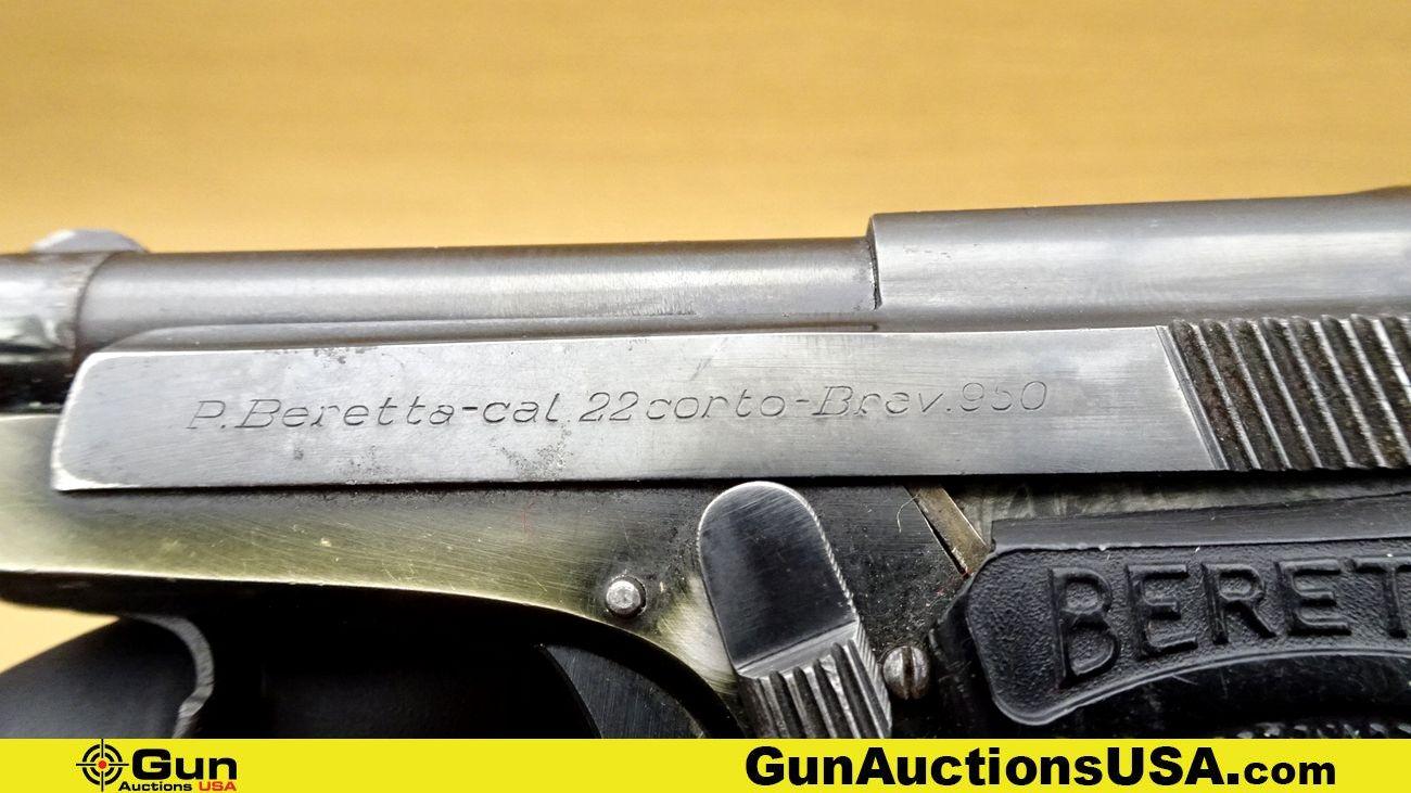 BERETTA 950 .22 Short 1956 BERETTA Pistol. Very Good. 2.5" Barrel. Shiny Bore, Tight Action Semi Aut