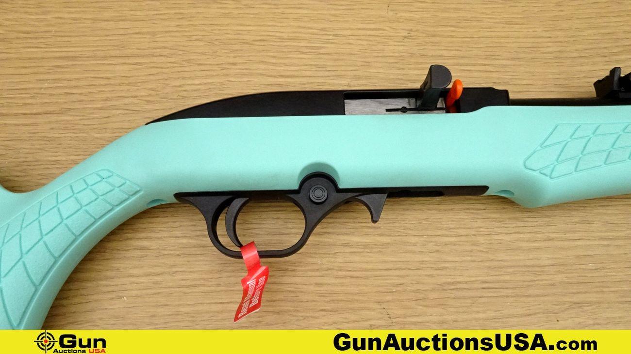 CBC ROSSI RS22 .22 LR Rifle. NEW in Box. 18" Barrel. Semi Auto Features a Teal and Black Two Tone Fi