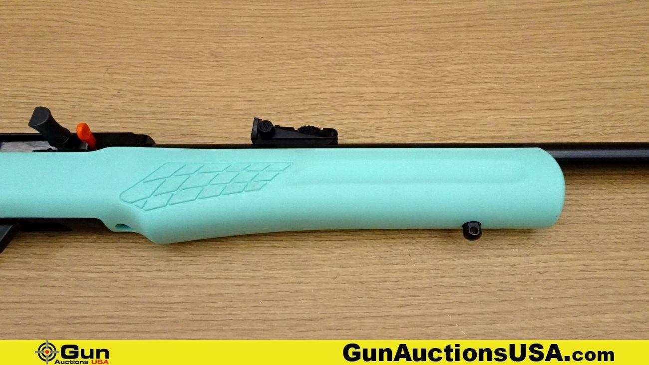 CBC ROSSI RS22 .22 LR Rifle. NEW in Box. 18" Barrel. Semi Auto Features a Teal and Black Two Tone Fi