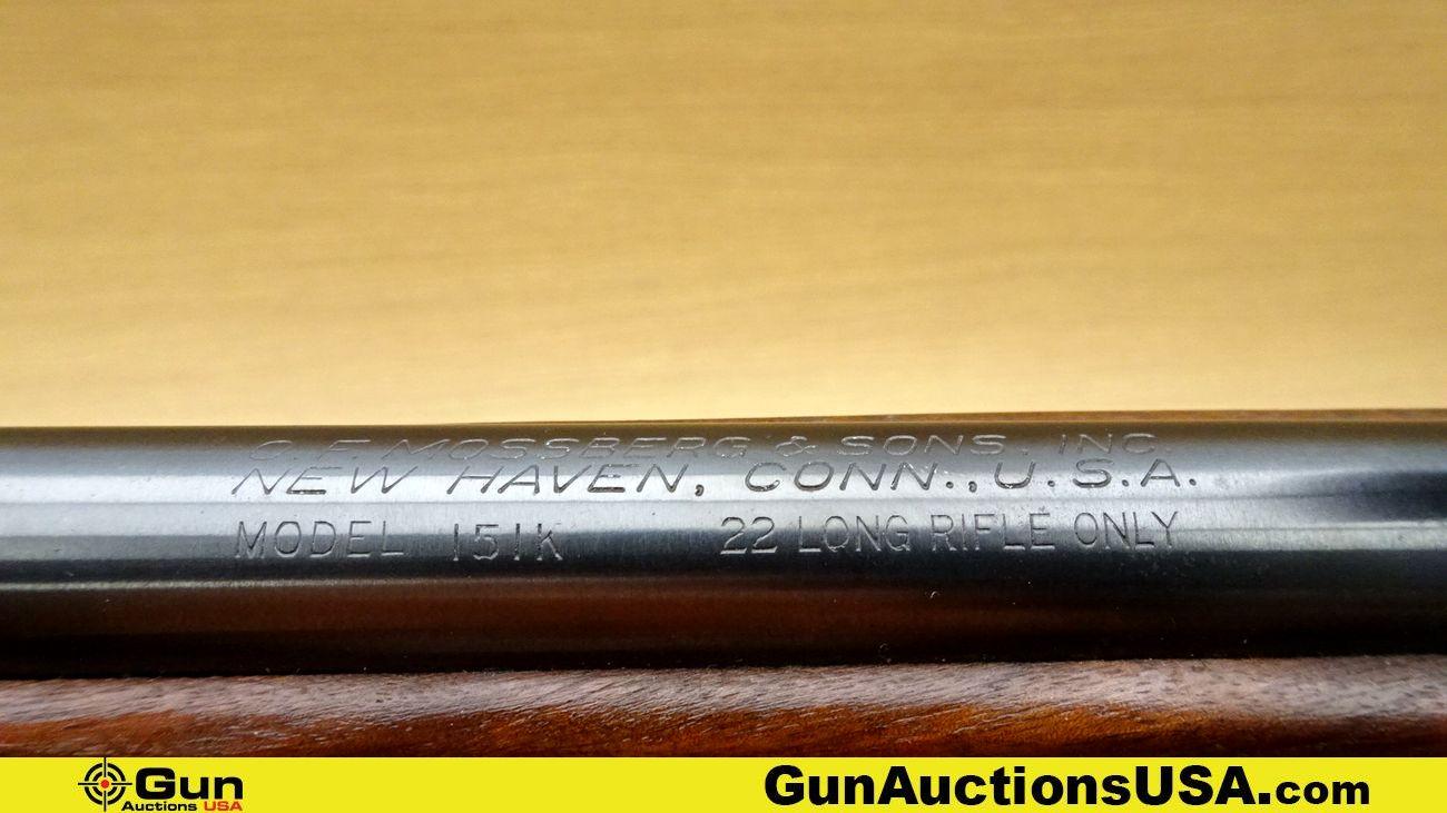 O.F. MOSSBERG & SONS, INC. 151K .22 LR Rifle. Good Condition. 24" Barrel. Shiny Bore, Tight Action S
