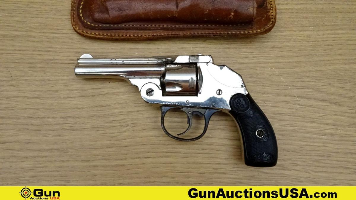 IVER JOHNSON FIRST MODEL SAFETY HAMMERLESS .32 S&W CTG Revolver. Good Condition. 3" Barrel. Shiny Bo