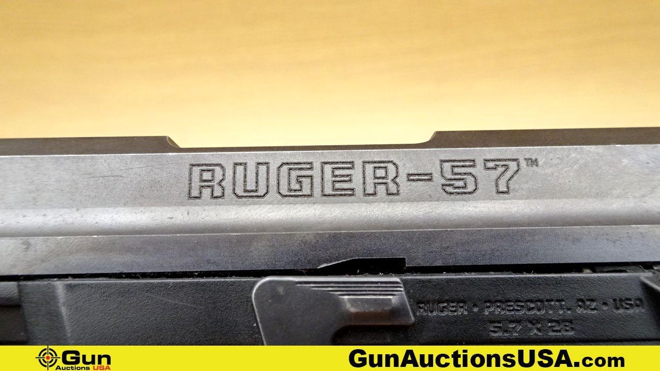 Ruger RUGER-57 5.7 X 28 MM Pistol. Very Good. 5" Barrel. Shiny Bore, Tight Action Semi Auto Features