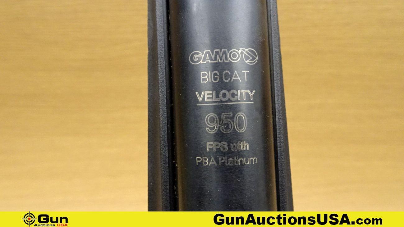 GAMO BIG CAT 5.5 MM/.22 Caliber Pellet Rifle. Excellent. 17.75" Barrel. Break Action Single Shot Pel