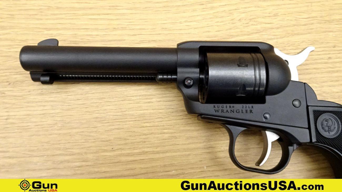 Ruger WRANGLER .22 LR Revolver. Like New. 4 5/8" Barrel. Features a Black matte Finish overall, Blac