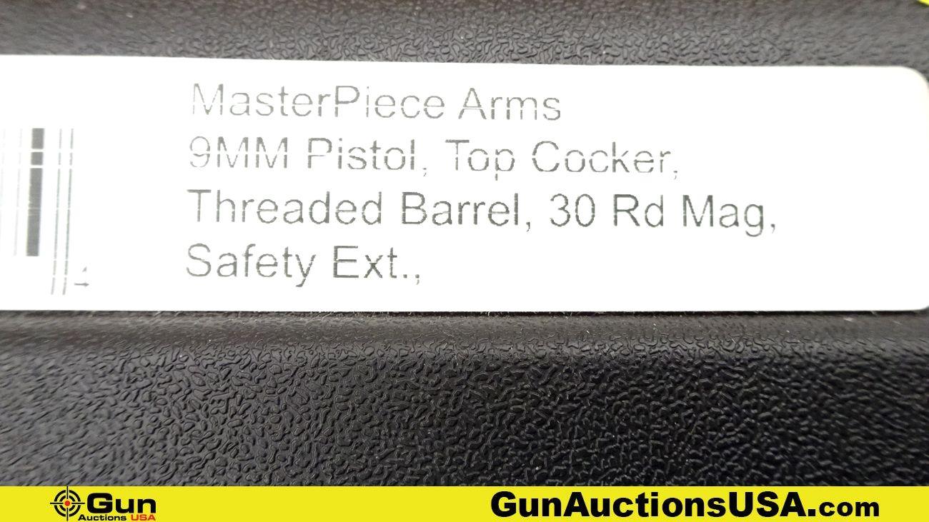 Masterpiece Arms DEFENDER 9MM LUGER THREADED BARREL Pistol. Like New. 4.5" Barrel. Semi Auto This sl