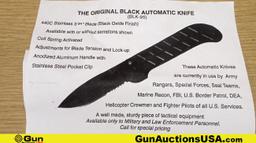 OX Enterprises COLLECTOR'S Knife. Very Good. ORIGINAL BLK-98 COIL Spring Automatic Knife. 1998. Used