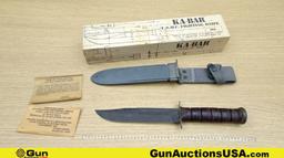 KA-BAR M2 USMC COLLECTOR'S Knife. Excellent. Replica of the U.S.A Manufactured WWII M2 USMC, Feature