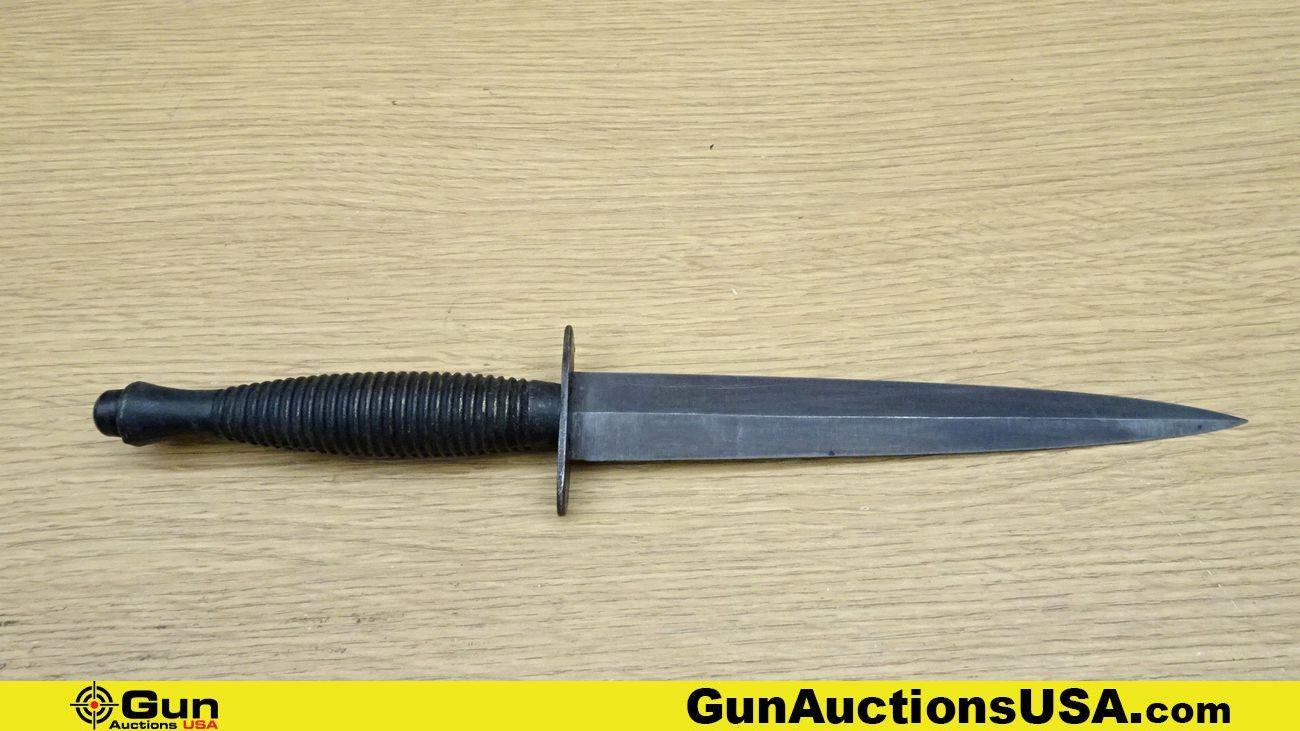 Fairbairn-SYKES COLLECTOR'S Dagger. Excellent. 1977 Manufacturer, "NATO #4658827" Stamped on Hilt. M