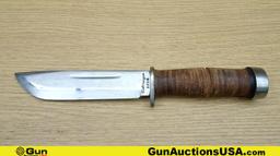 Cattaraugus 225Q COLLECTOR'S Knife. Very Good. "Quartermaster" WWII Fighting Knife Popular with US S