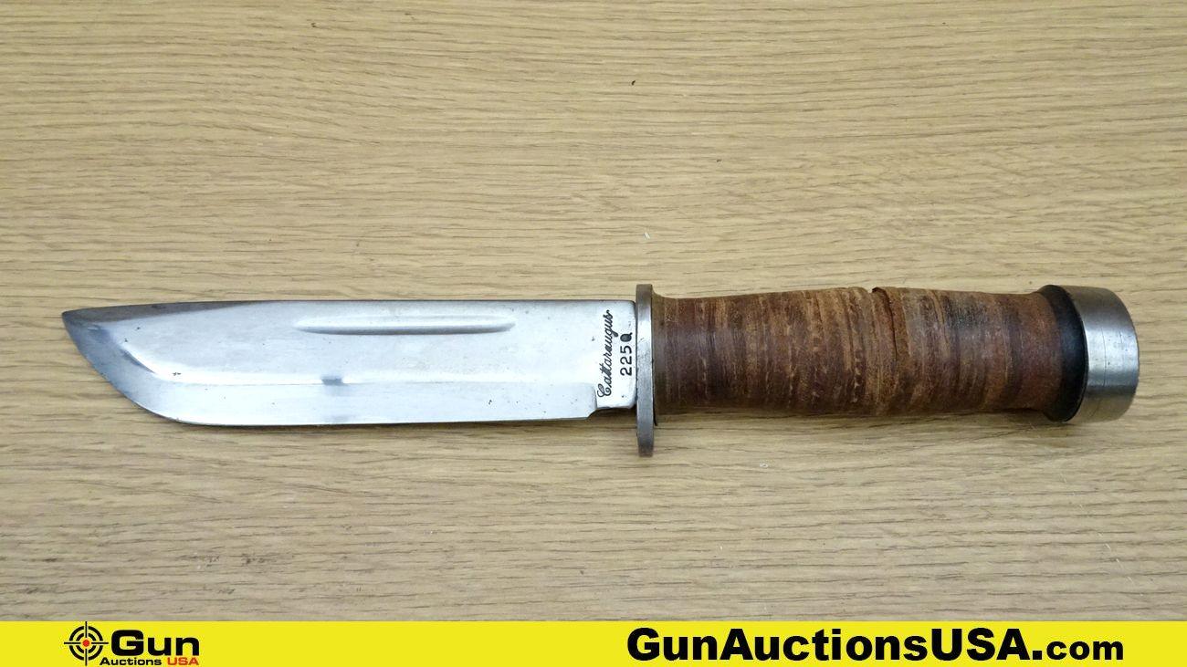Cattaraugus 225Q COLLECTOR'S Knife. Very Good. "Quartermaster" WWII Fighting Knife Popular with US S