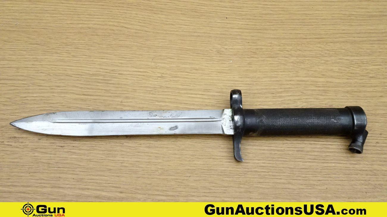 Swedish EJ AB COLLECTOR'S Bayonet. Very Good. 1896 Swedish Mauser Bayonet with All Metal Handle, Sta