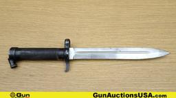 Swedish EJ AB COLLECTOR'S Bayonet. Very Good. 1896 Swedish Mauser Bayonet with All Metal Handle, Sta