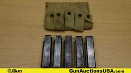 Seymour & American Leather Products Magazines & Mag Pouch. Excellent. Lot of 6; 5- 20 Rds Thompson S