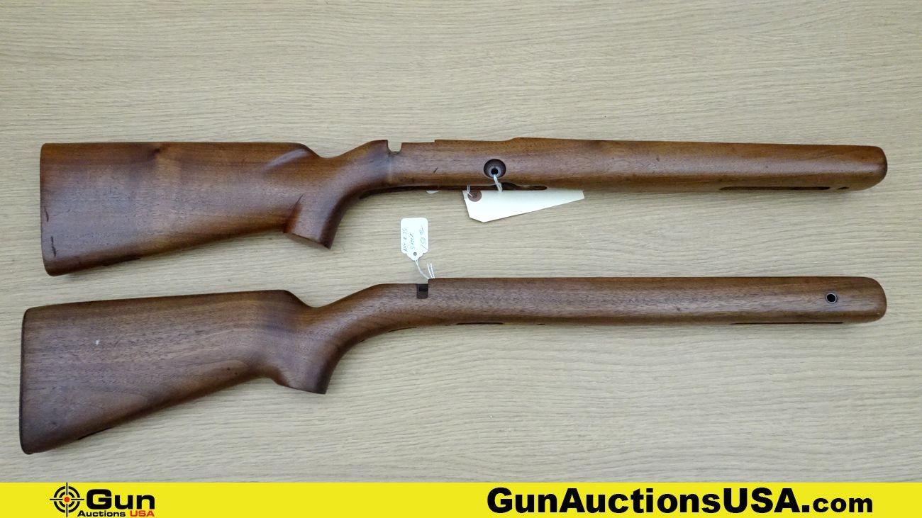 Winchester Stocks. Very Good. Lot of 2; 1 Model 52 B and 1 Model 75 Wooden stocks. . (70405)