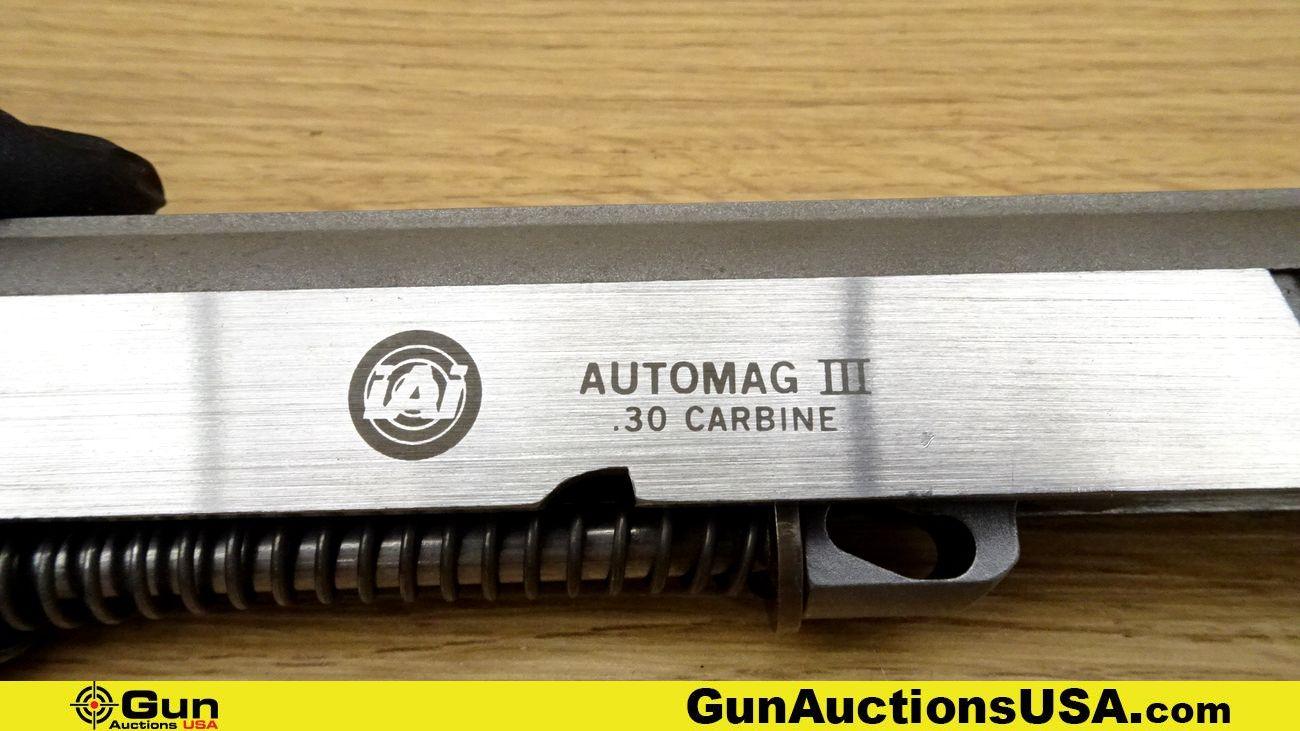 IAI AUTO MAG 3 Gun Parts . Very Good. Parts for 30 Caliber AUTO MAG 3. Stainless Steel. . (64296)
