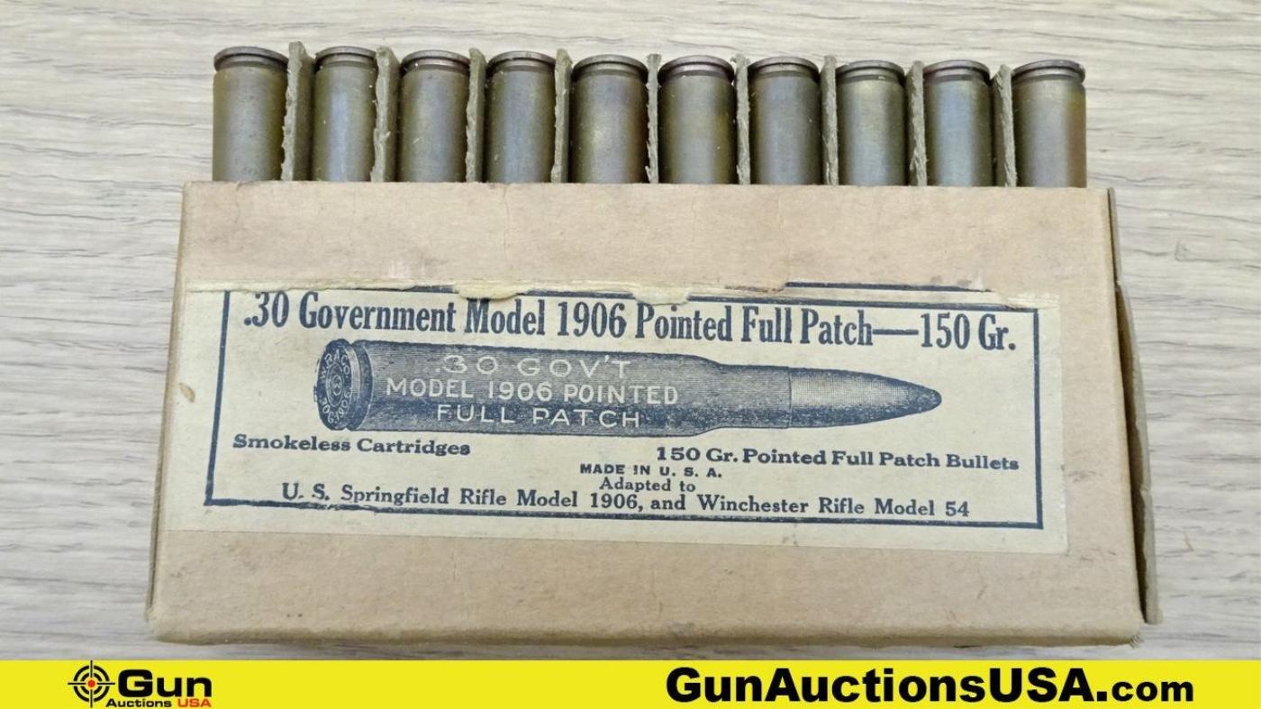 Winchester 30-06 Vintage Ammo. 400 Rds US Military Model 1906 30-06 FMJ. . (70705)
