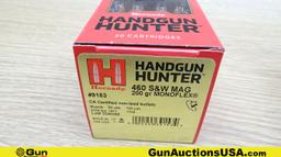 Hornady 460 S&W MAG Ammo. Total Rds.- 100.. (69673)