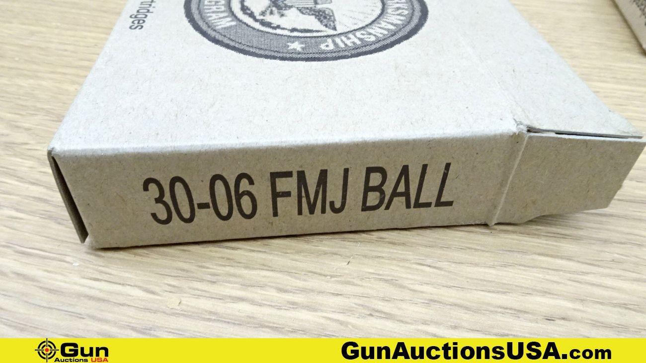 CMP 30-06 Ammo. 140 Rds Competition 30-06 M1 Garand and Springfield Rifle FMJ made by Talon Manufact