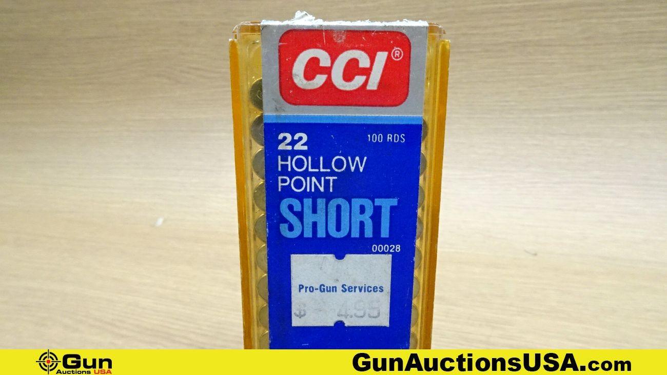 CCI, Federal, Remington, Etc. .22 LR, .22 Short, & .22 WMR. Ammo. Approx. 2189 Total Rds; 1900 Rds-