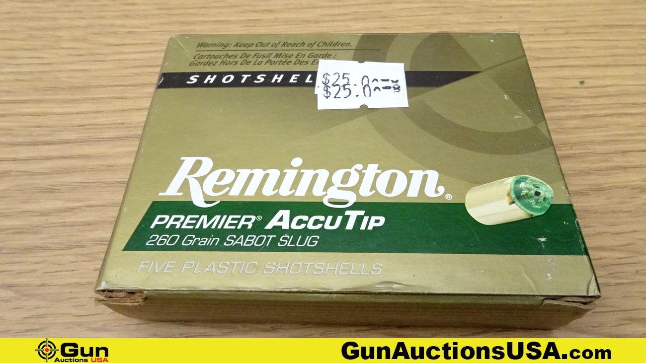 FIOCCHI, Hornady, & Remington. 9mm Flobert & 20 GA. Ammo. Total Rds.- 120; 100 Rds.- 9mm Flobert Rim