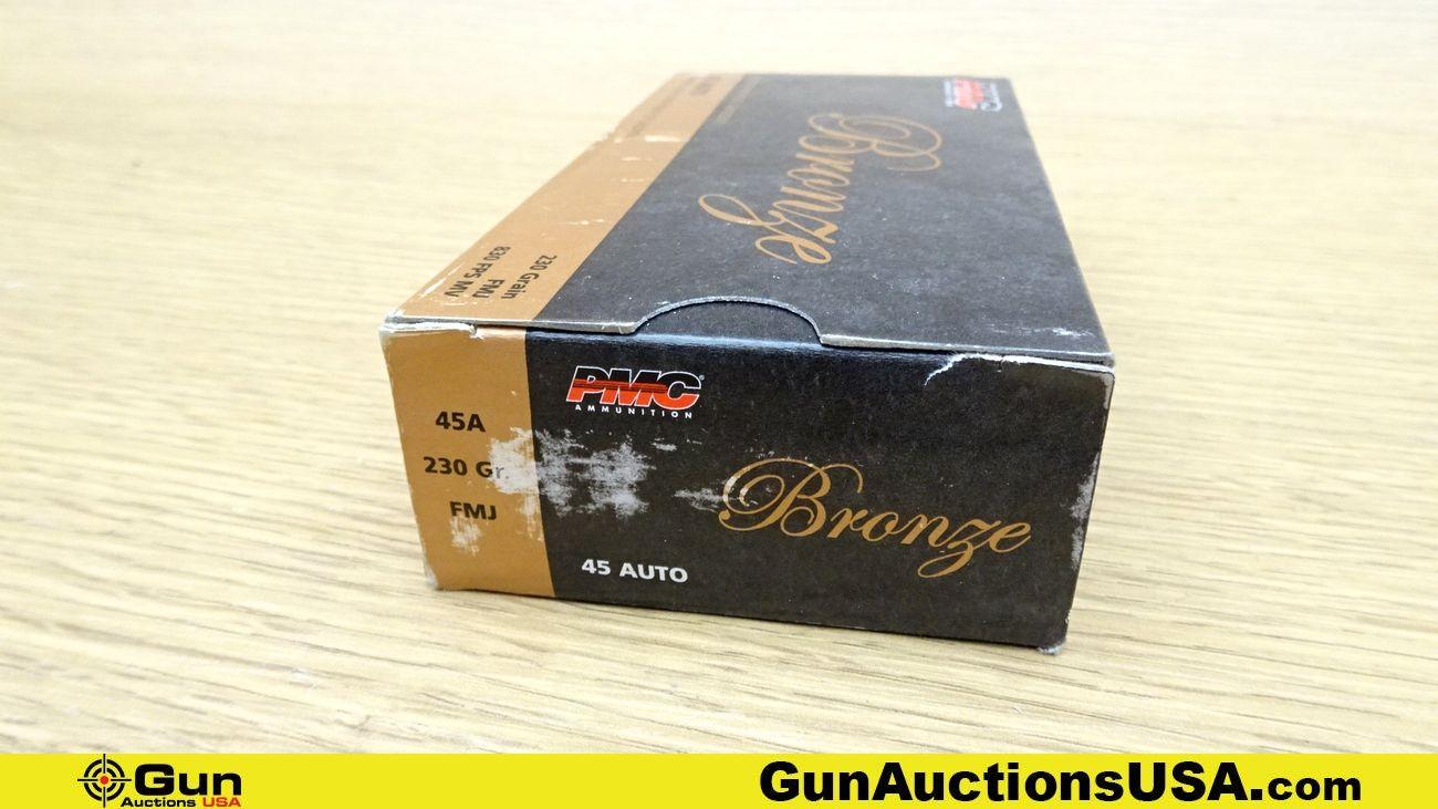 Fiocchi, PMC .45 ACP Ammo. 300 Rds. of 230 Gr BALL. . (70158)