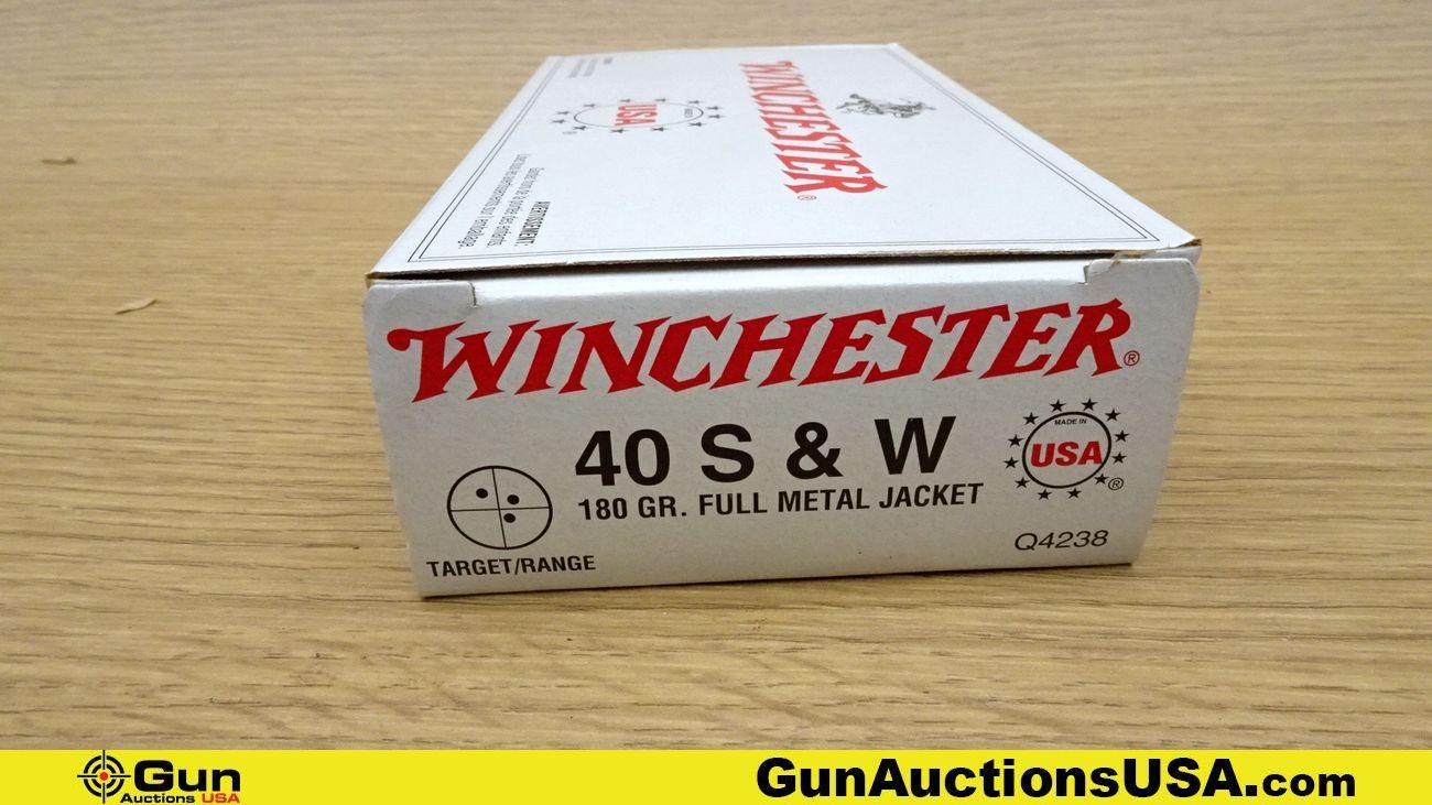 Hornady, Winchester, PPU .40 S&W, 7MM-08 REM, .22 REM JET MAG Ammo. 590 Rds.- 500 Rds.- Winchester 4