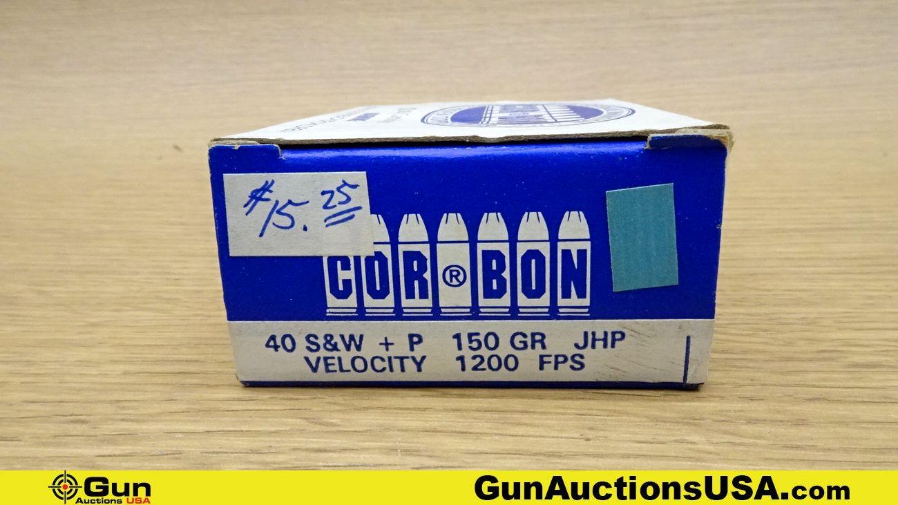 CCI, Federal, Core-Bon, Etc. 9 mm Makrov, 40 S&W, 45 Colt, Etc. Ammo. 420 Total Rds; 60 Rds- 9mm Mak