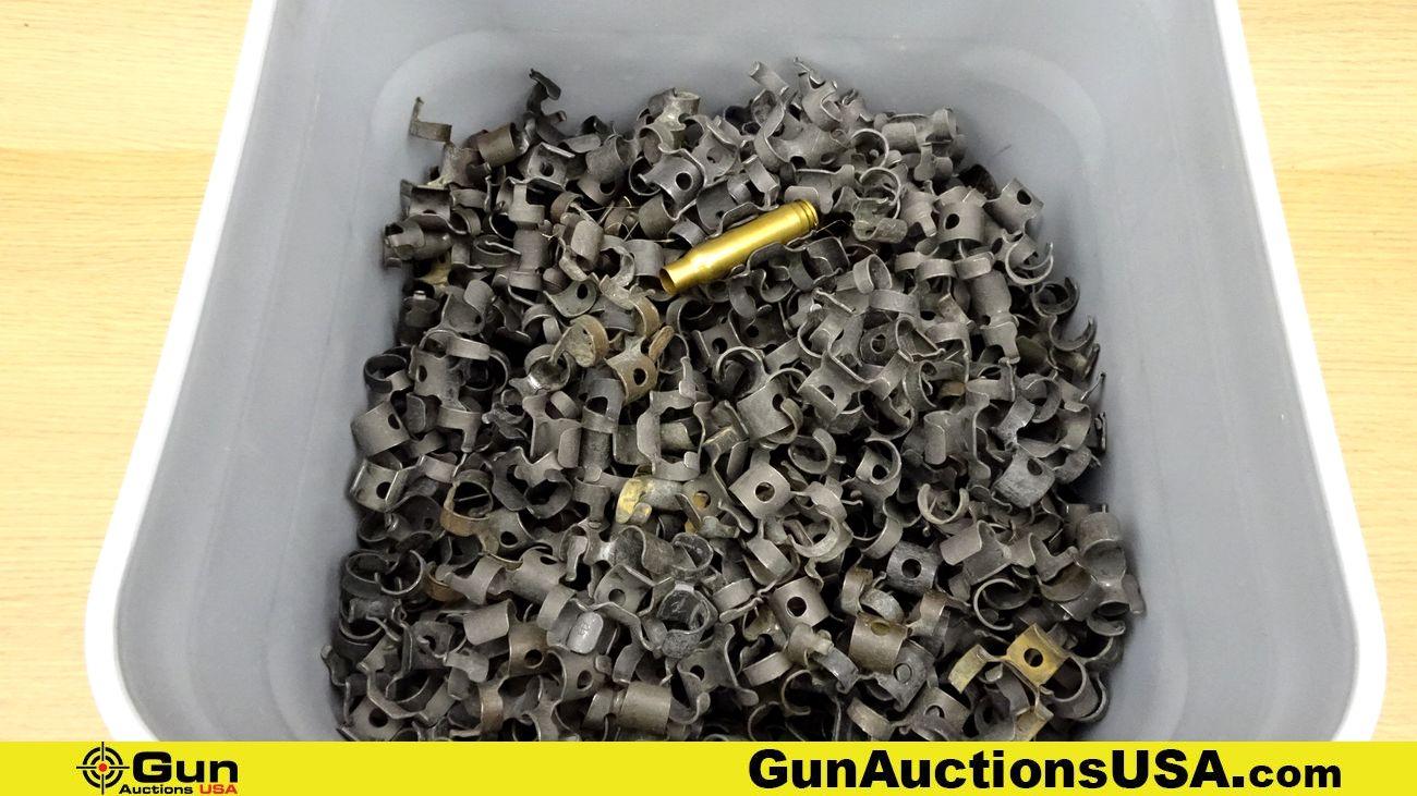 .30 Caliber Links. Approx 2100, 30 Caliber Links in Plastic Bucket. . (70700)