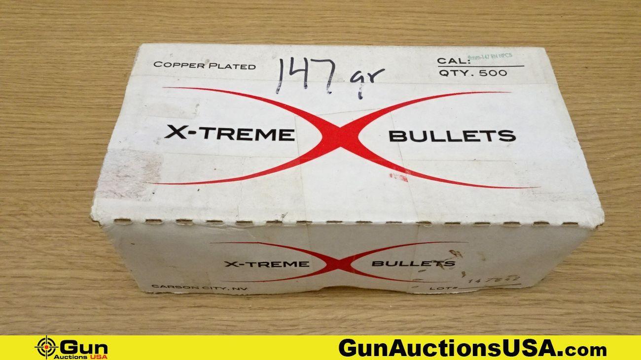 X-TREME .38 Caliber, 9MM Bullets. 1753 Rds. in Total; 1500 9MM, and 253 .38 Caliber Projectiles. . (