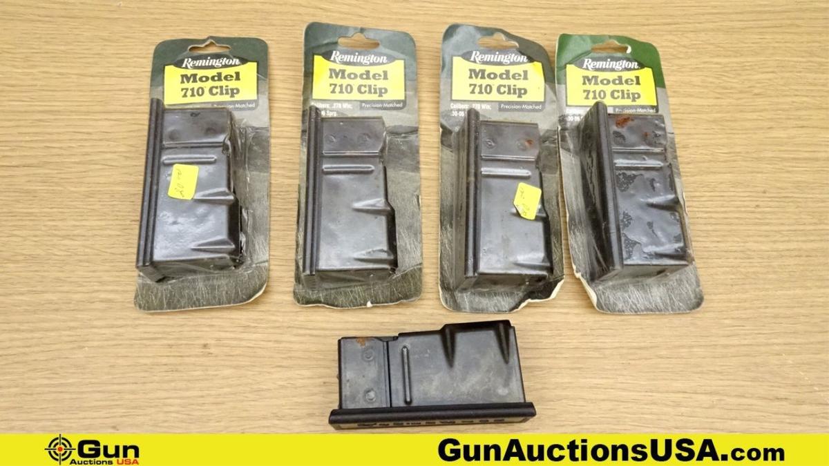 Remington Model 710 Clip 270 WIN/30-06 SPRG Magazines. Excellent. Lot of 5; Original Steel 3 Round M