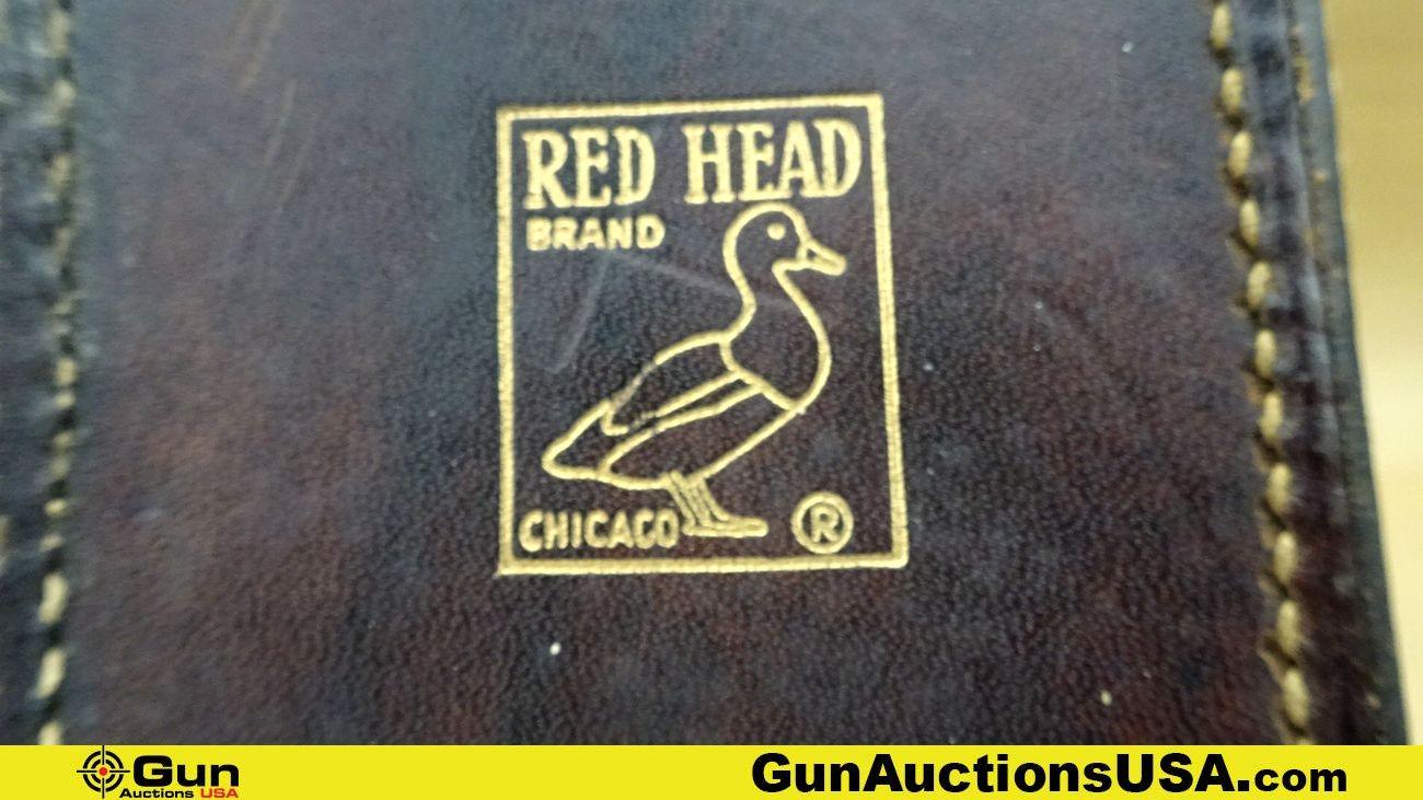 RED HEAD CHICAGO Gun Case. Good Condition. Leather Rifle Case. . (70856)