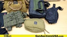 Kolpin, Bulldog Tactical, Ruger, Etc. Bags & Cases. Excellent. Lot of 11; 5-Nylon Pistol Bags & Case
