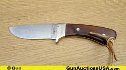 Case PAWNEE R 603 COLLECTOR'S Knife. Very Good. Black Walnut Grip, Hunting Knife with Original CASE