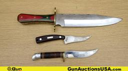 Pakistan, Western USA, Schrade USA WILD BEAR HUNTER Knives. Good Condition. Lot of 3; 1- Wild Bear H