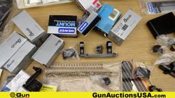 Burris, Weaver, Trijicon, Etc. Parts & Accessories. Very Good. Assorted Gun Parts, Scope Mounts, Sig