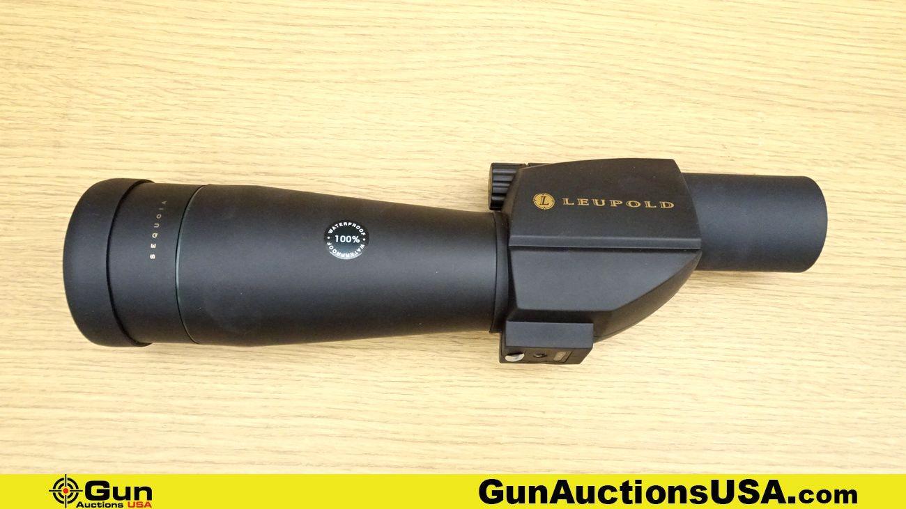Leupold SEQUOIA Scope. Excellent. 15-45x60 Long Eye Relief, Spotting Scope. Includes Folding Tripod,