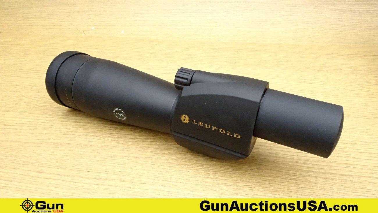 Leupold SEQUOIA Scope. Excellent. 15-45x60 Long Eye Relief, Spotting Scope. Includes Folding Tripod,