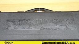 Contico Rifle Case. Excellent. Black Heavy Polymer Lockable Double Rifle Padded Case w/ Molded Natur