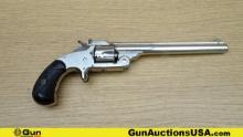 S&W TOP BREAK .32 S&W CTG Revolver. Good Condition. 6" Barrel. Shiny Bore, Tight Action Features a N
