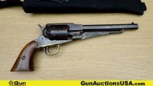 E. REMINGTON NEW MODEL 1858 .44 Caliber Revolver. Good Condition. 8" Barrel. Cap and Ball Features a