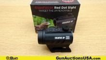 Glass falcon Red Dot Sight Optic. Like New. Red Dot Sight Features Matte Black Finish, Water Resista