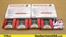 Winchester, Federal, & Hornady. 9mm Ammo. 500 Rounds Assorted 9mm Ammo.. (70829) (GSCU56)